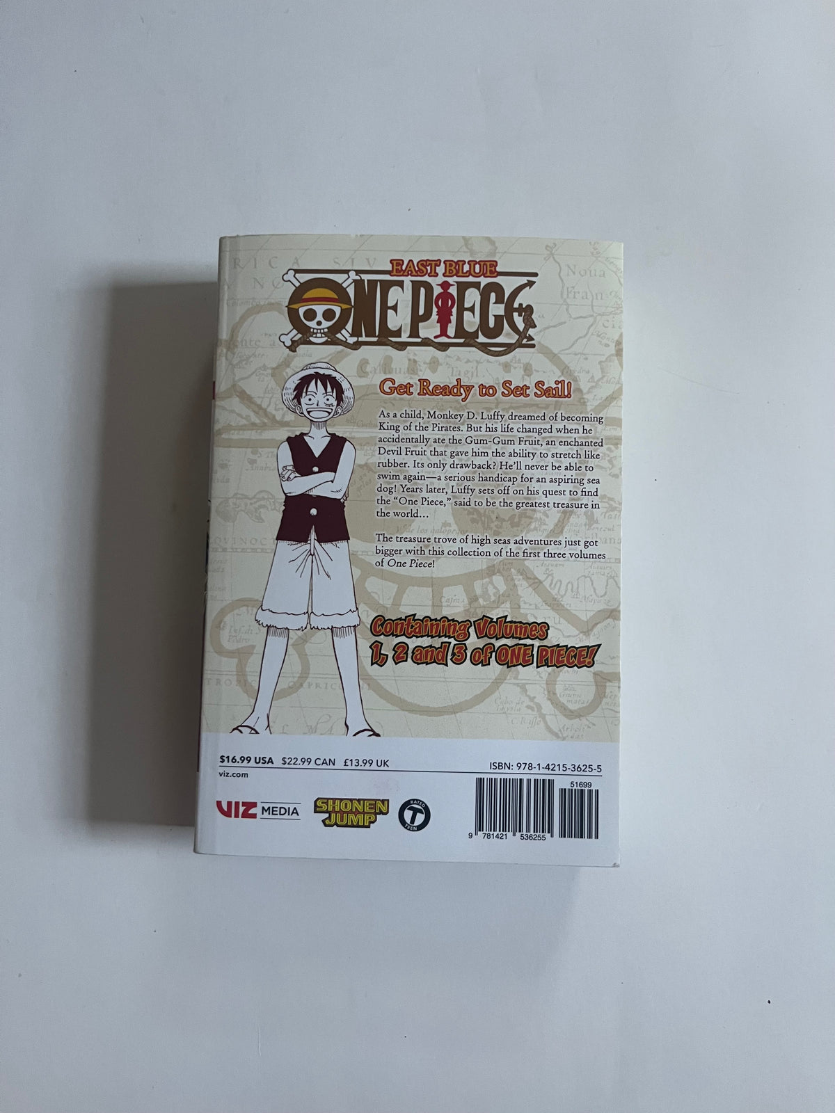 East Blue One Piece Volume 1, 2, 3 by Eiichiro Oda