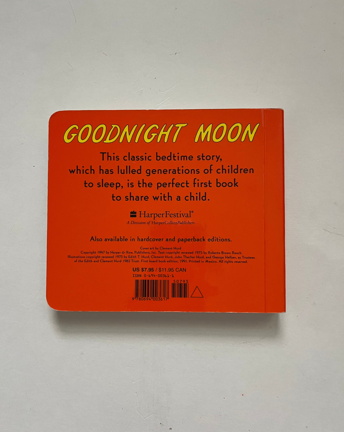 Goodnight Moon by Margaret Wise Brown and Clement Hurd