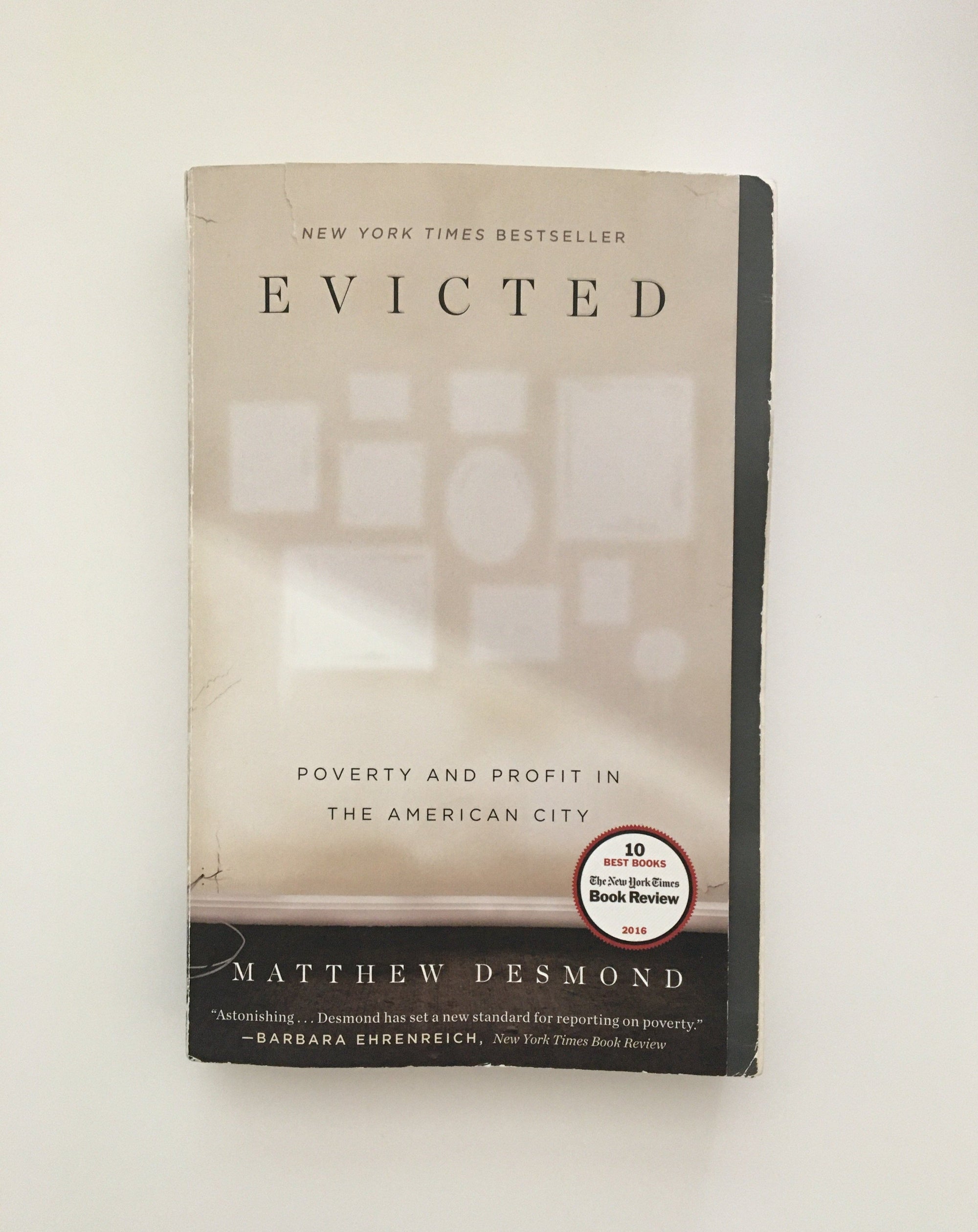 Evicted by Matthew Desmond, book, Ten Dollar Books, Ten Dollar Books