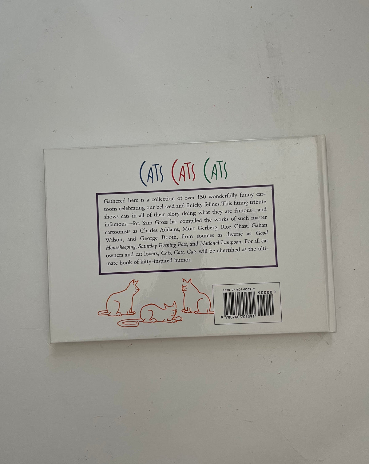 Cats Cats Cats: A Collection of Great Cat Cartoons edited by S. Gross