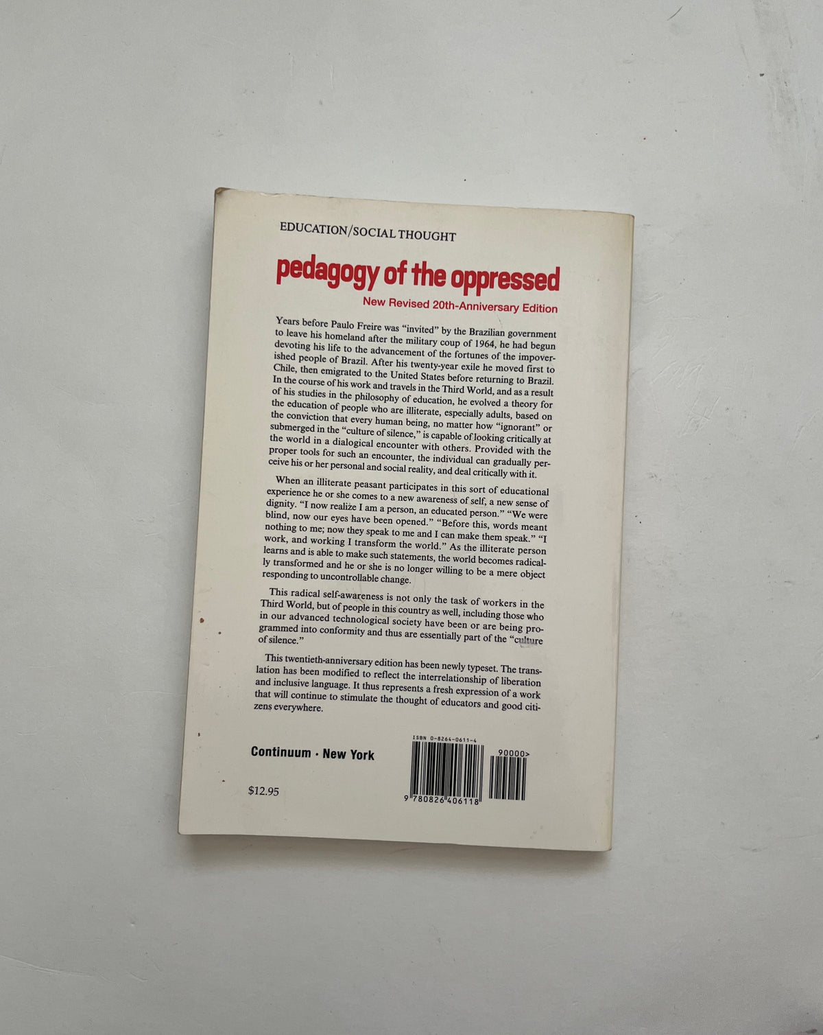 Pedagogy of the Oppressed by Paulo Freire