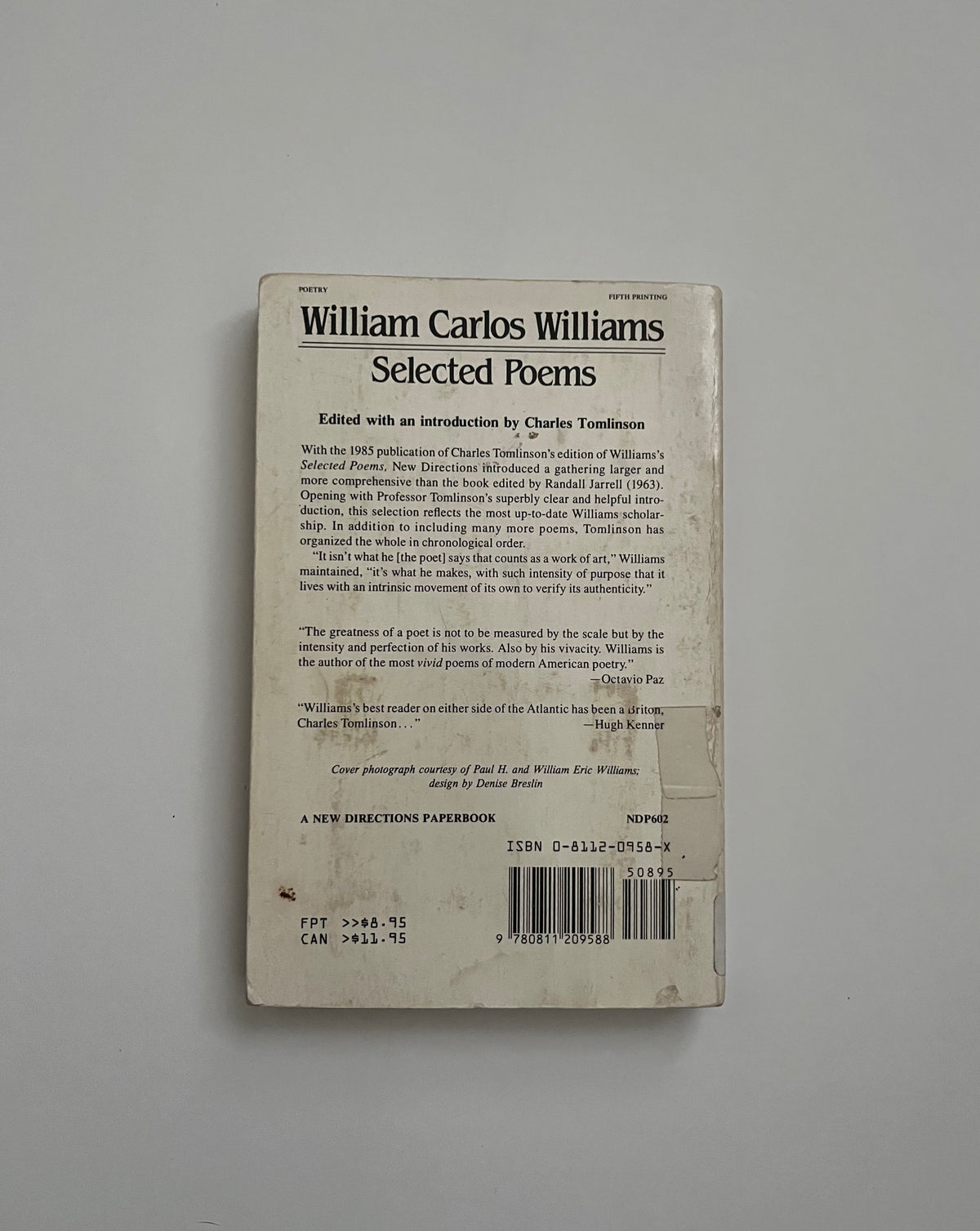 Selected Poems by William Carlos Williams