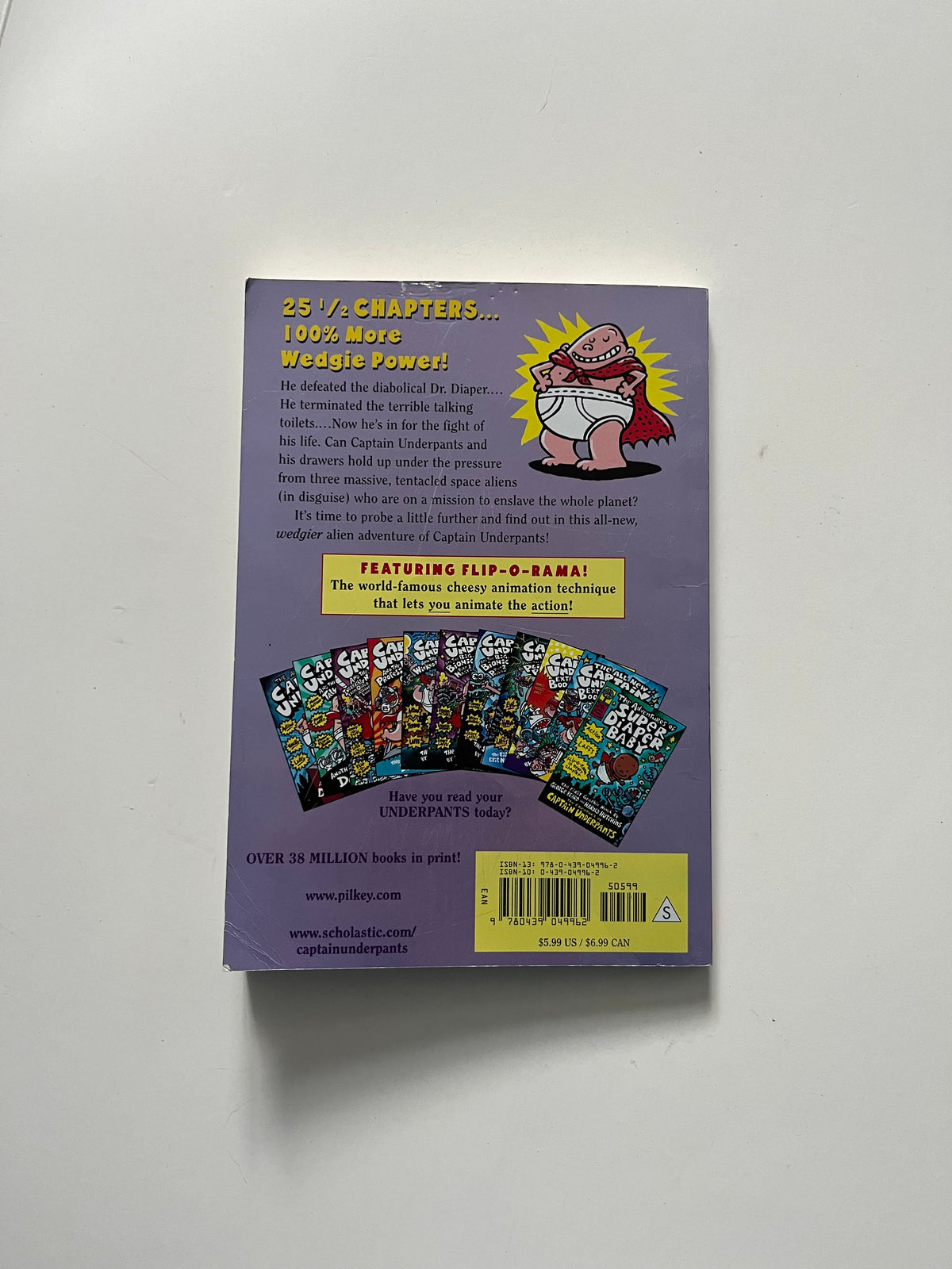 Captain Underpants and the Invasion of the Incredibly Naughty Cafeteria Ladies from Outer Space (and the Subsequent Assault of the Equally Evil Lunchroom Zombie Nerds by Dav Pilkey