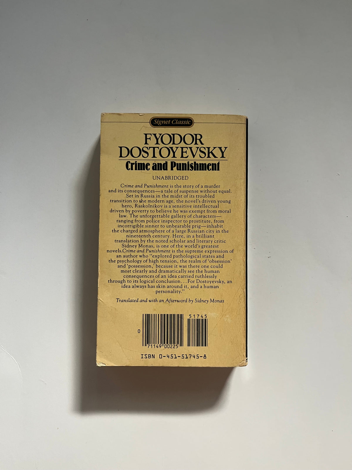 Crime and Punishment by Fyodor Dostoyevsky