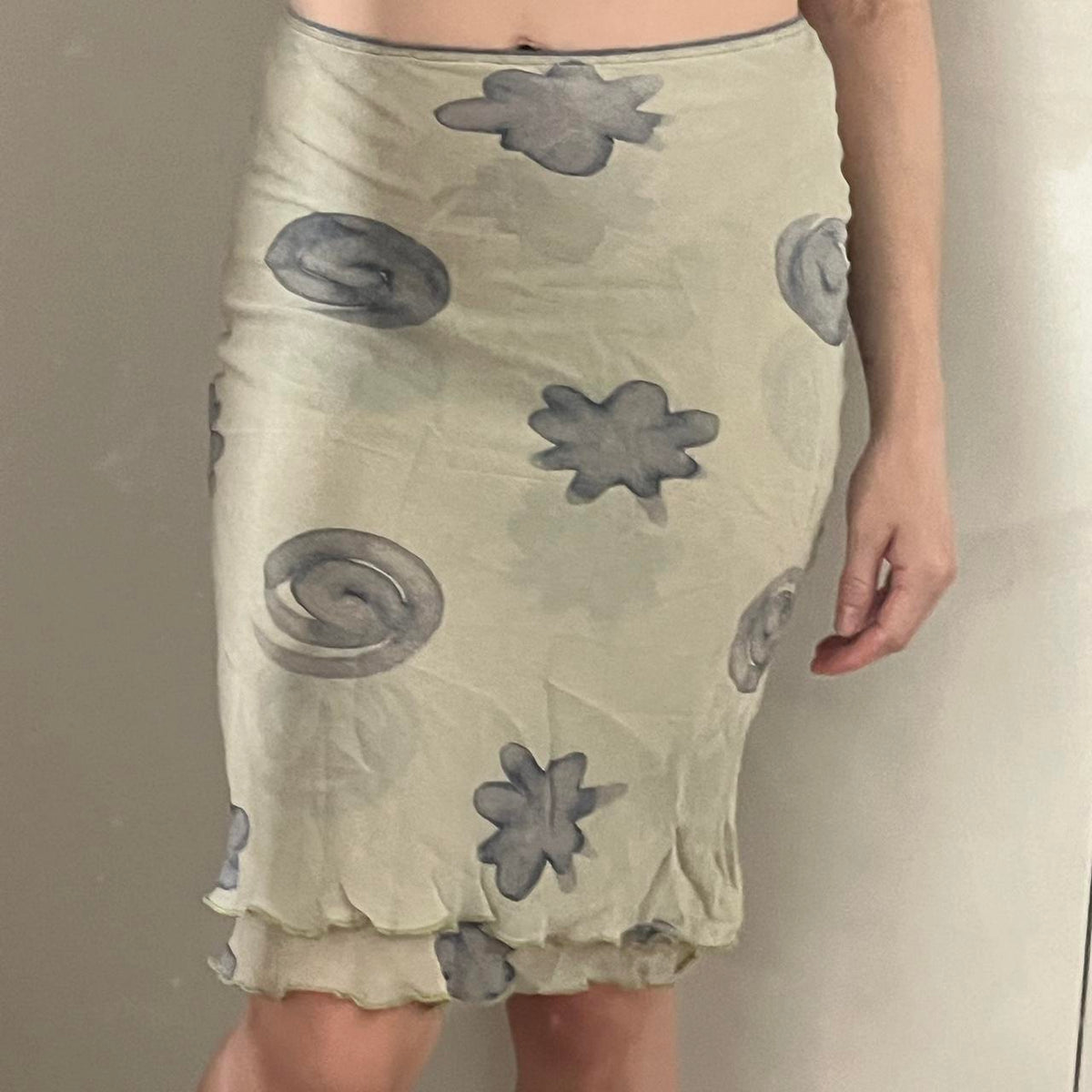 Green/grey skirt