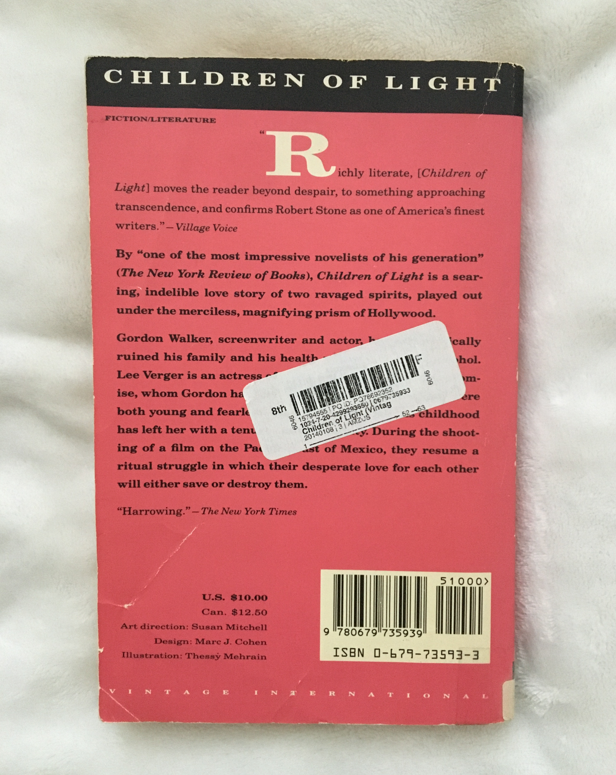 Children of Light by Robert Stone, book, Ten Dollar Books, Ten Dollar Books