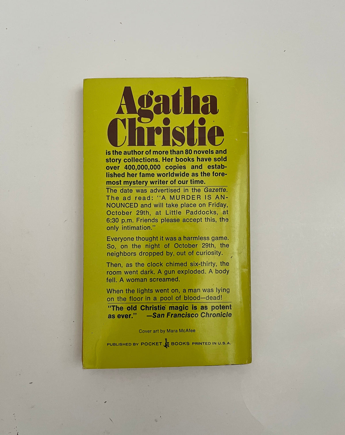 A Murder is Announced by Agatha Christie