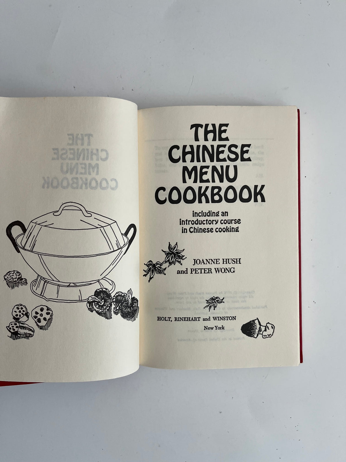 The Chinese Menu Cookbook by Joanne Hush &amp; Peter Wong