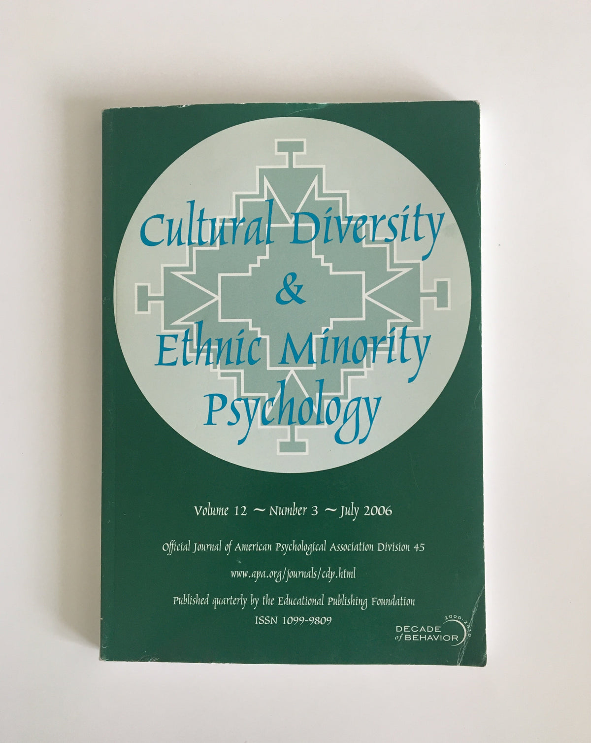 Cultural Diversity &amp; Ethnic Minority Psychology