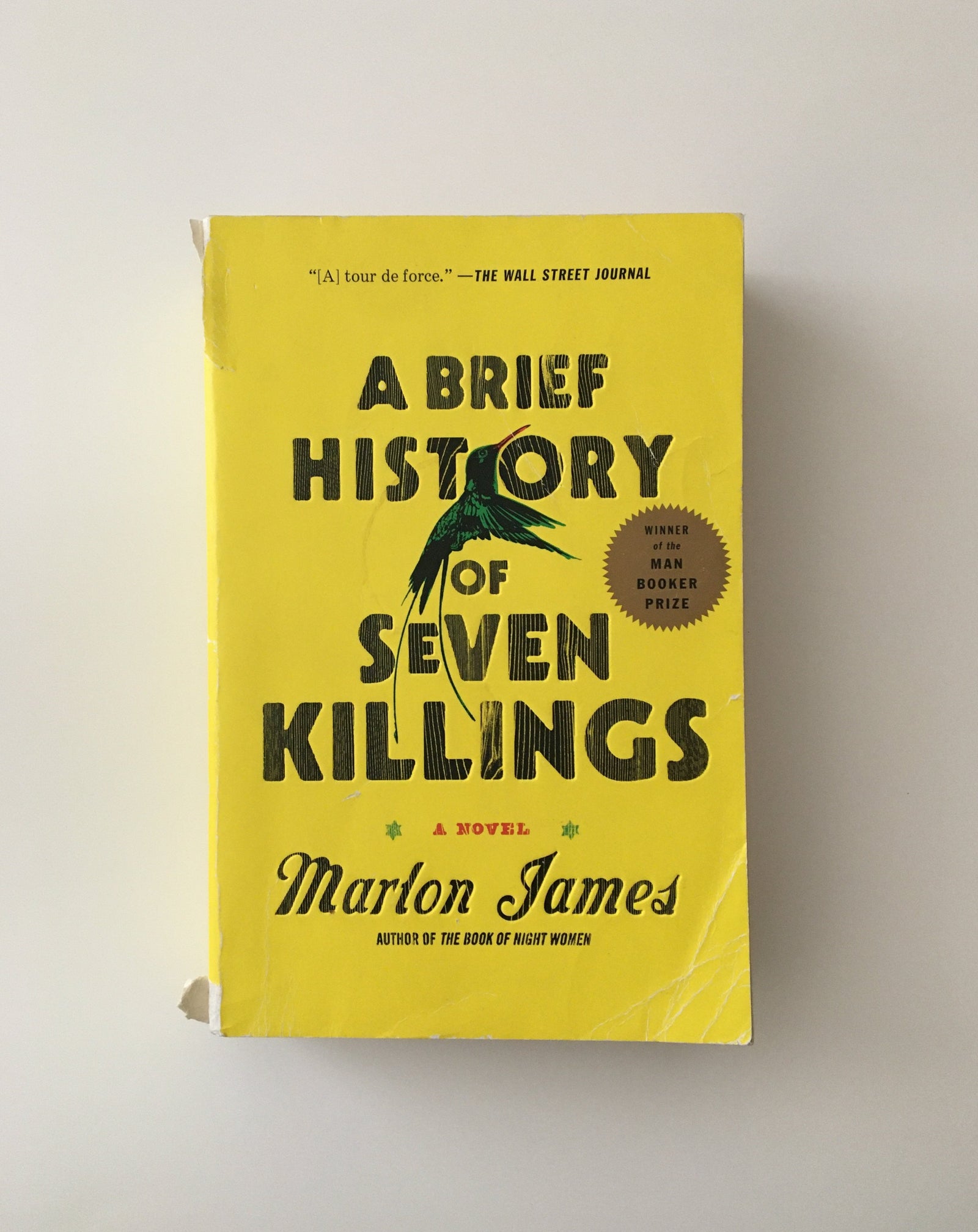 A Brief History of Seven Killings by Marlon James, book, Ten Dollar Books, Ten Dollar Books