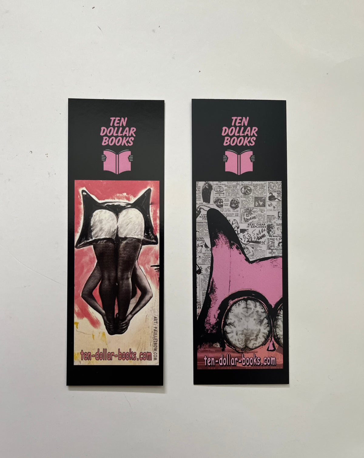 Bookmarks with art by Paul Leibow