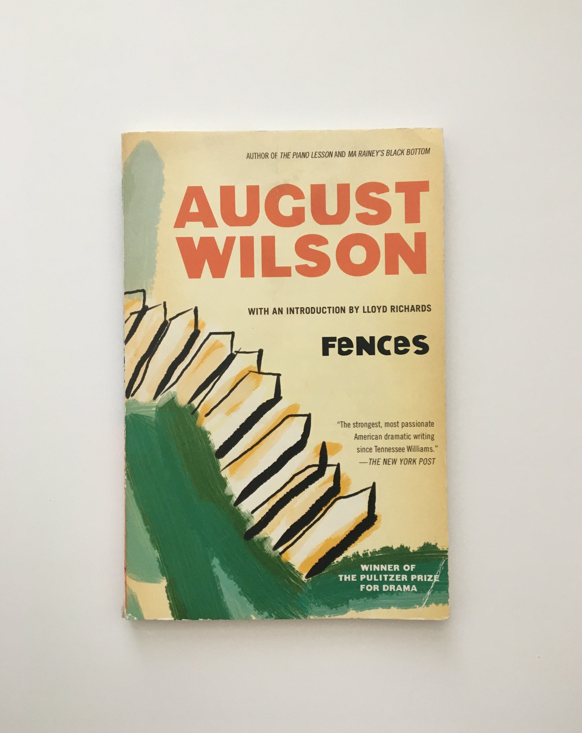 Fences by August Wilson, book, Ten Dollar Books, Ten Dollar Books