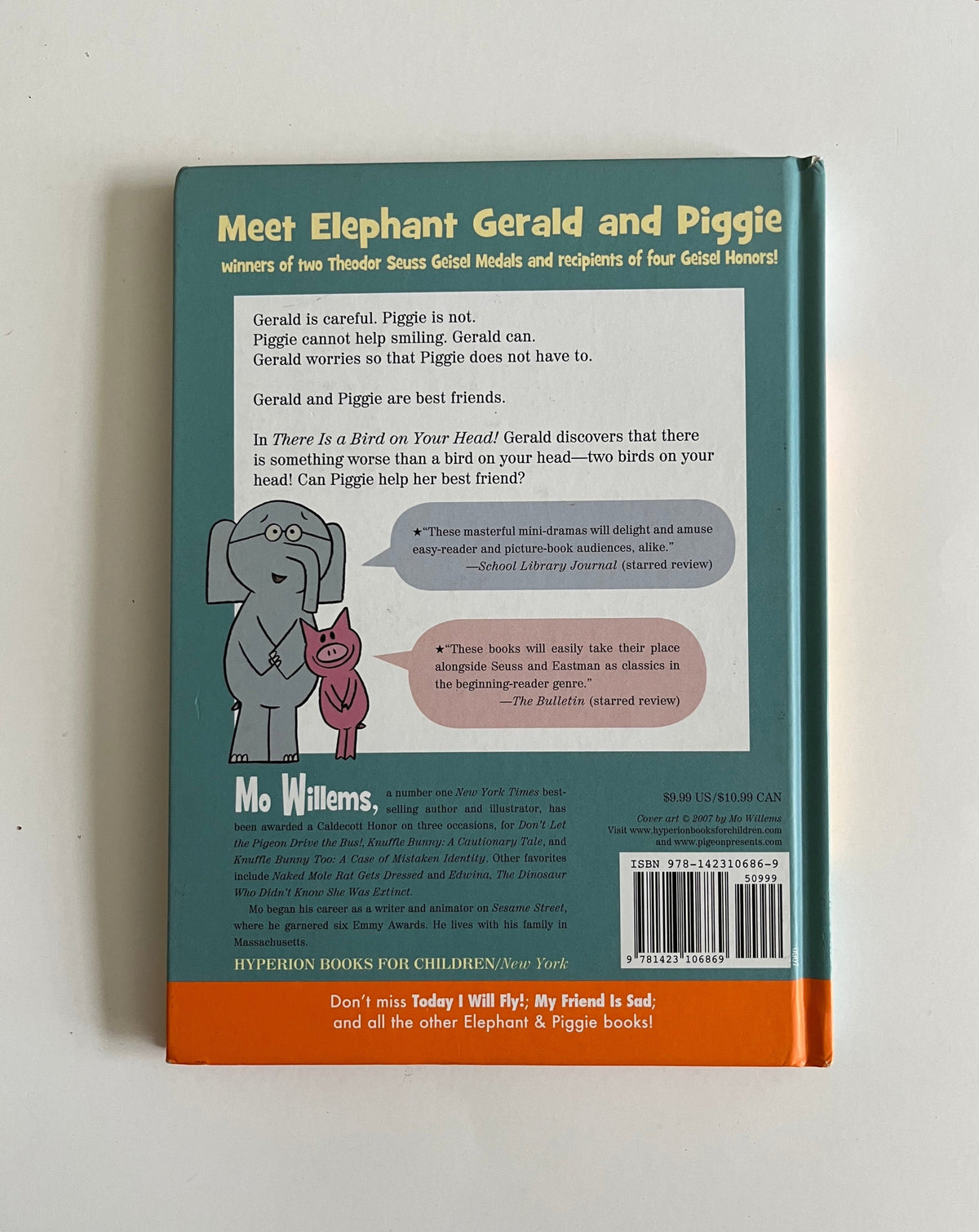 There is a Bird on Your Head by Mo Willems