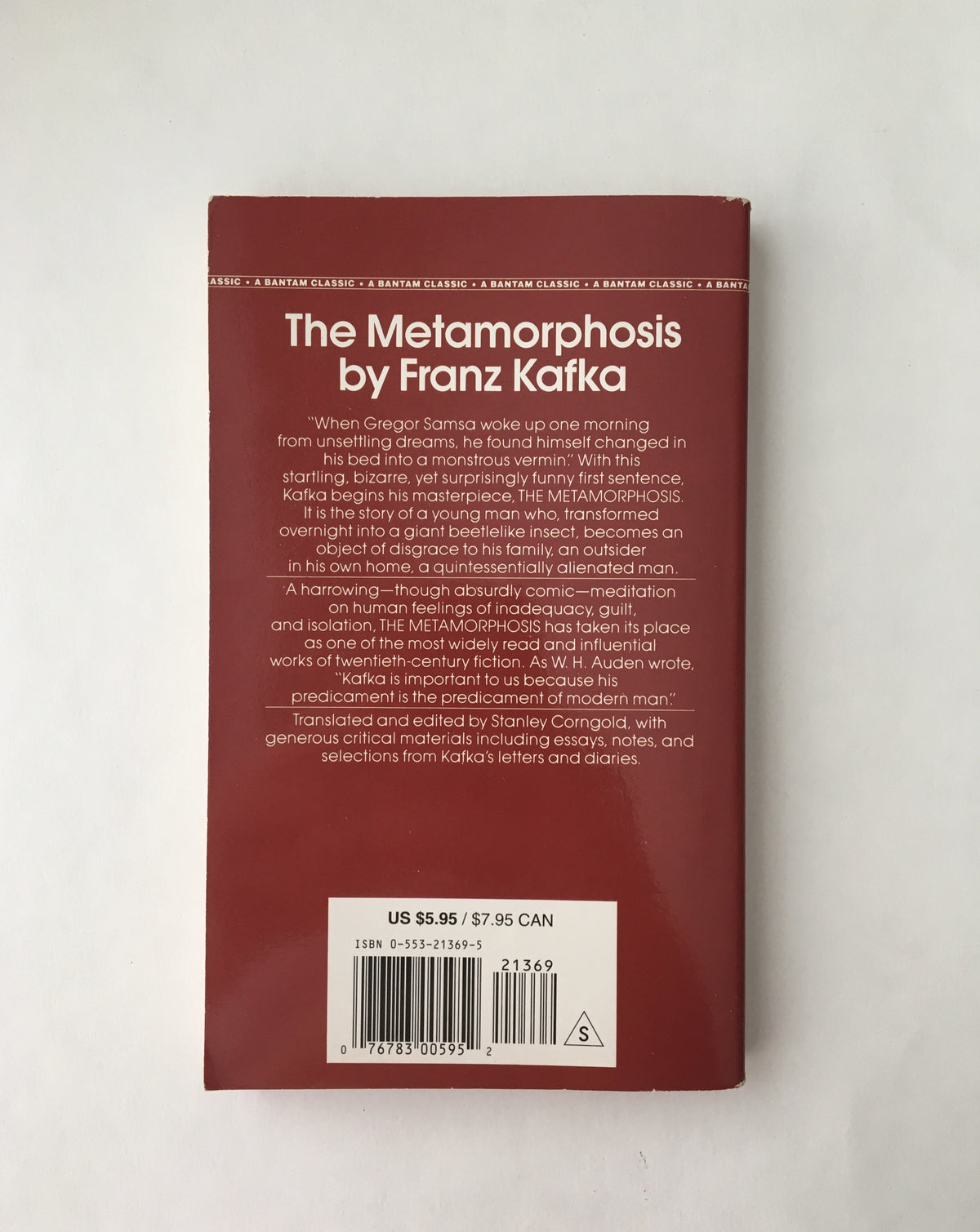 Donate: The Metamorphosis by Franz Kafka