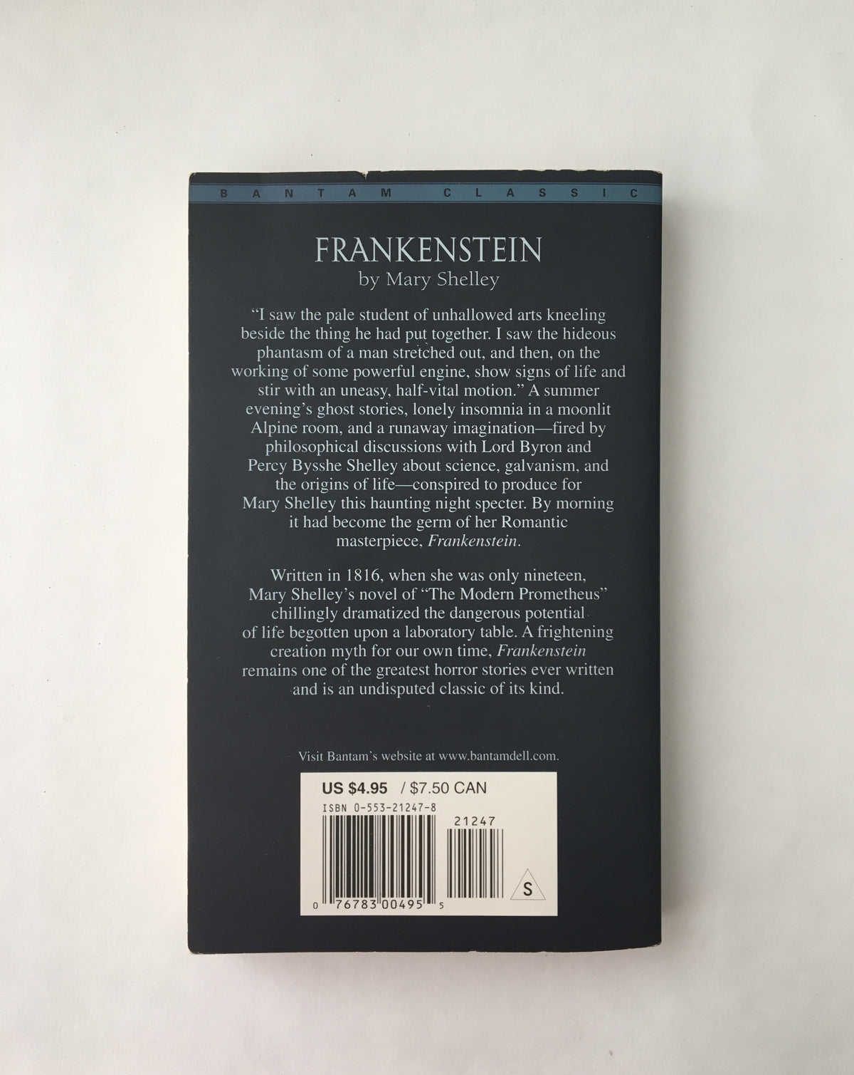 Frankenstein by Mary Shelly
