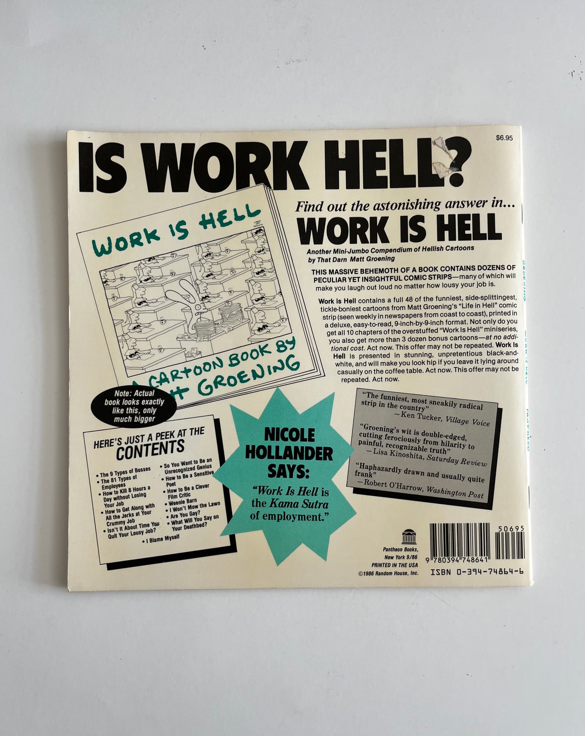 Working In Hell Work is Hell by Matt Groening - Ten Dollar Books